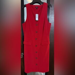 Express Vivid Red Sleeveless Mini Dress